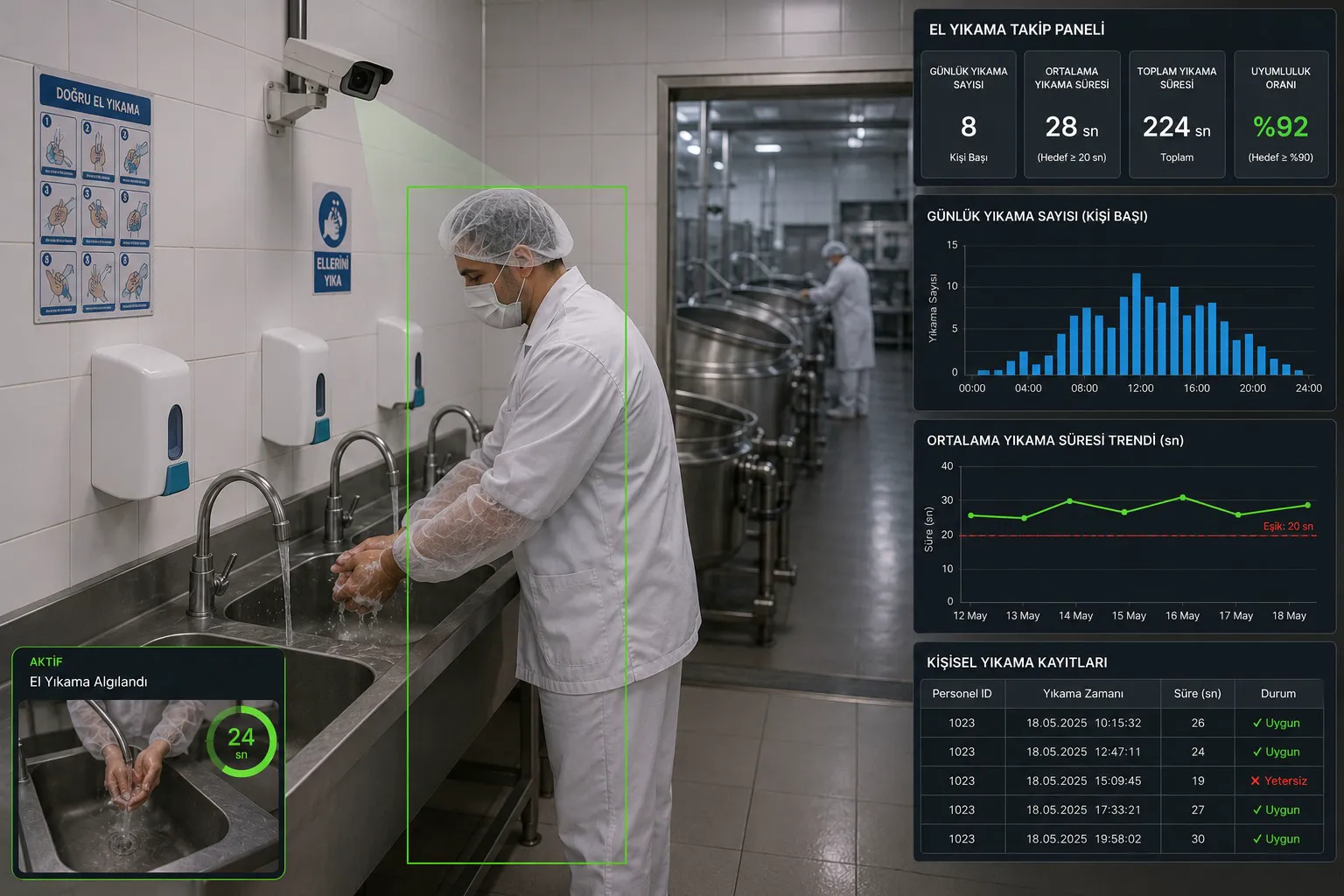 Handwashing monitoring