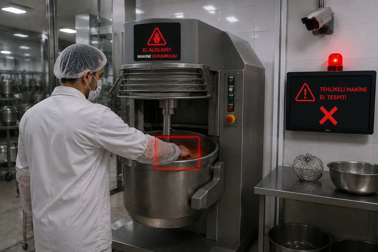 Dangerous-machine hand control